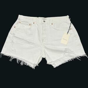 Citizens of Humanity Annabelle White Jean Shorts Distressed NWT